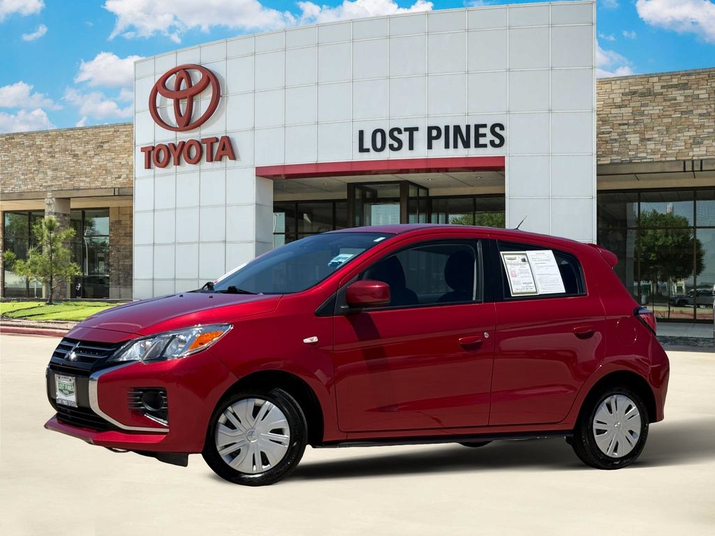 Infrared Metallic 2024 Mitsubishi Mirage Hatchback Front-Wheel Drive Continuously Variable Transmission
