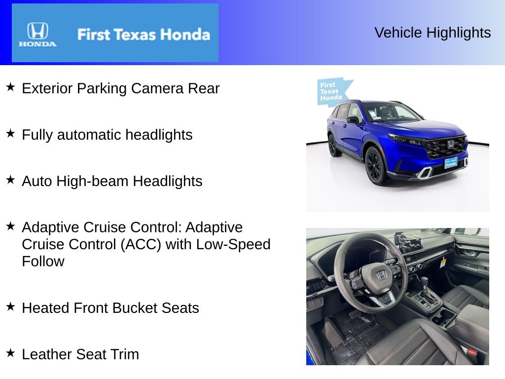 Used Car 2025 Honda Cr-v Hybrid  Sport Touring For Sale Under $40,000 In Austin, Texas