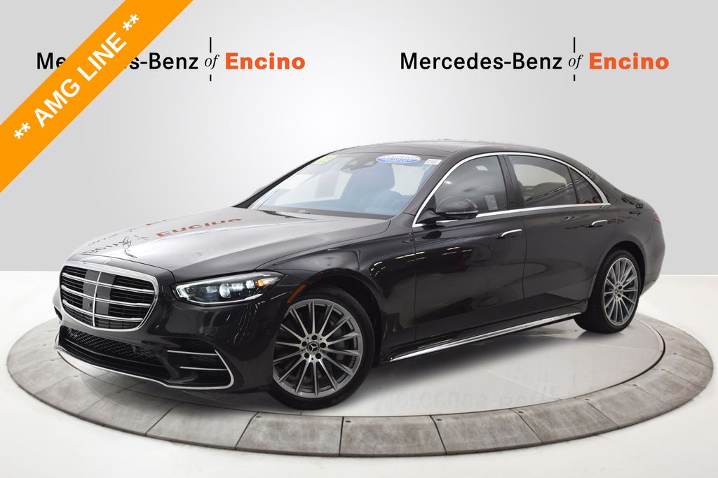 Graphite Gray Metallic 2023 Mercedes-Benz S-Class Sedan All-Wheel Drive 9-Speed Automatic