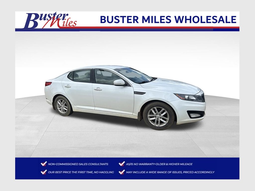 Snow White Pearl 2012 Kia Optima Sedan Front-Wheel Drive 6-Speed Automatic