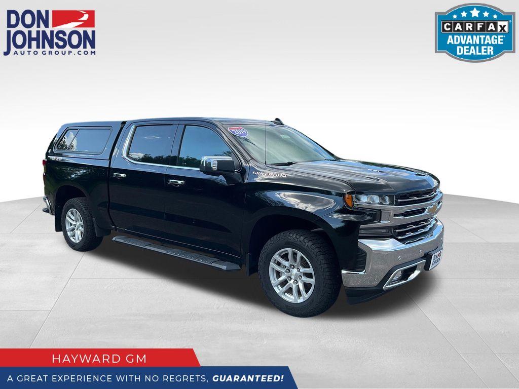 Black 2019 Chevrolet Silverado 1500 Pickup Truck Four-Wheel Drive Automatic