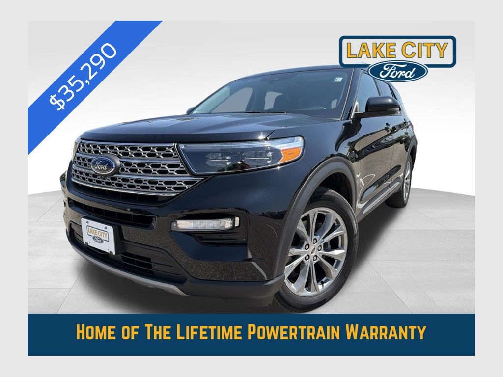 Black Metallic 2023 Ford Explorer SUV / Crossover All-Wheel Drive Automatic