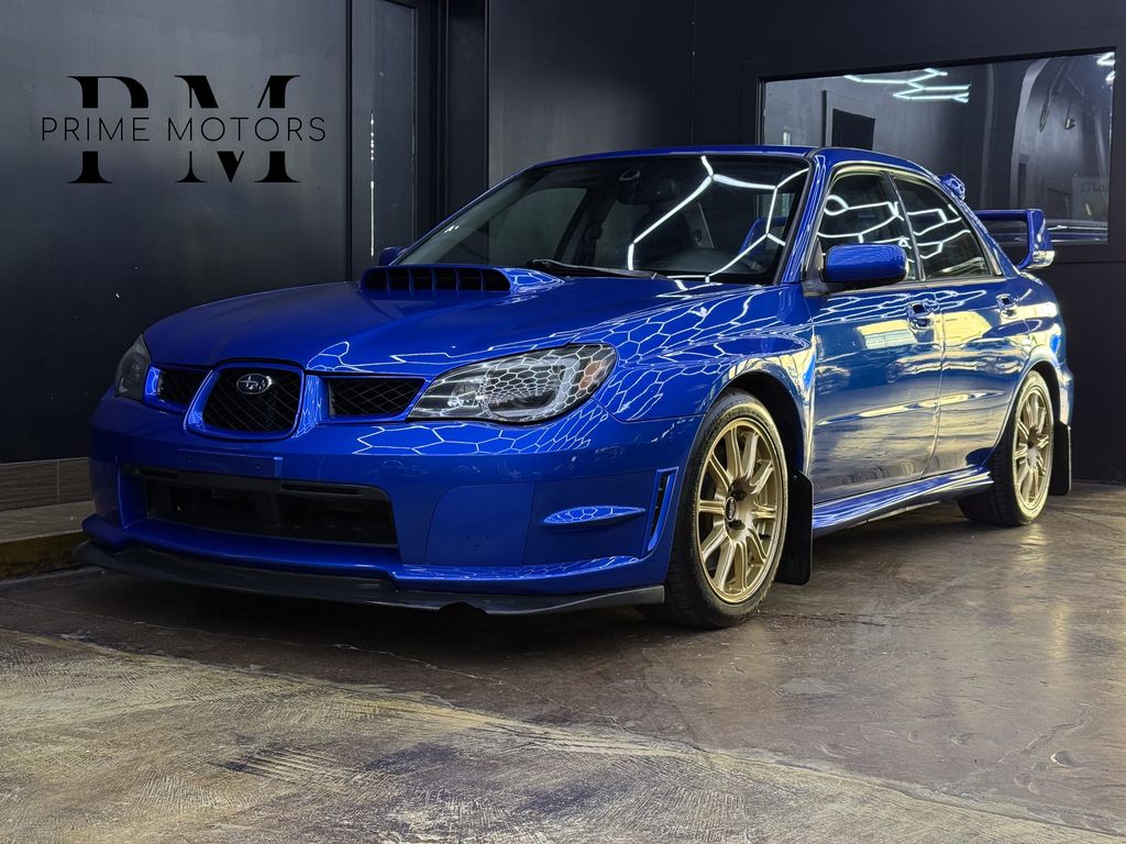 Blue 2006 Subaru Impreza WRX STI Turbo AWD Sedan All-Wheel Drive 6-Speed Manual