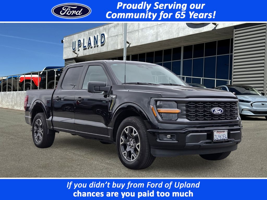 Black Metallic 2024 Ford F-150 STX 4dr SuperCrew RWD Pickup Truck 4X2 Automatic