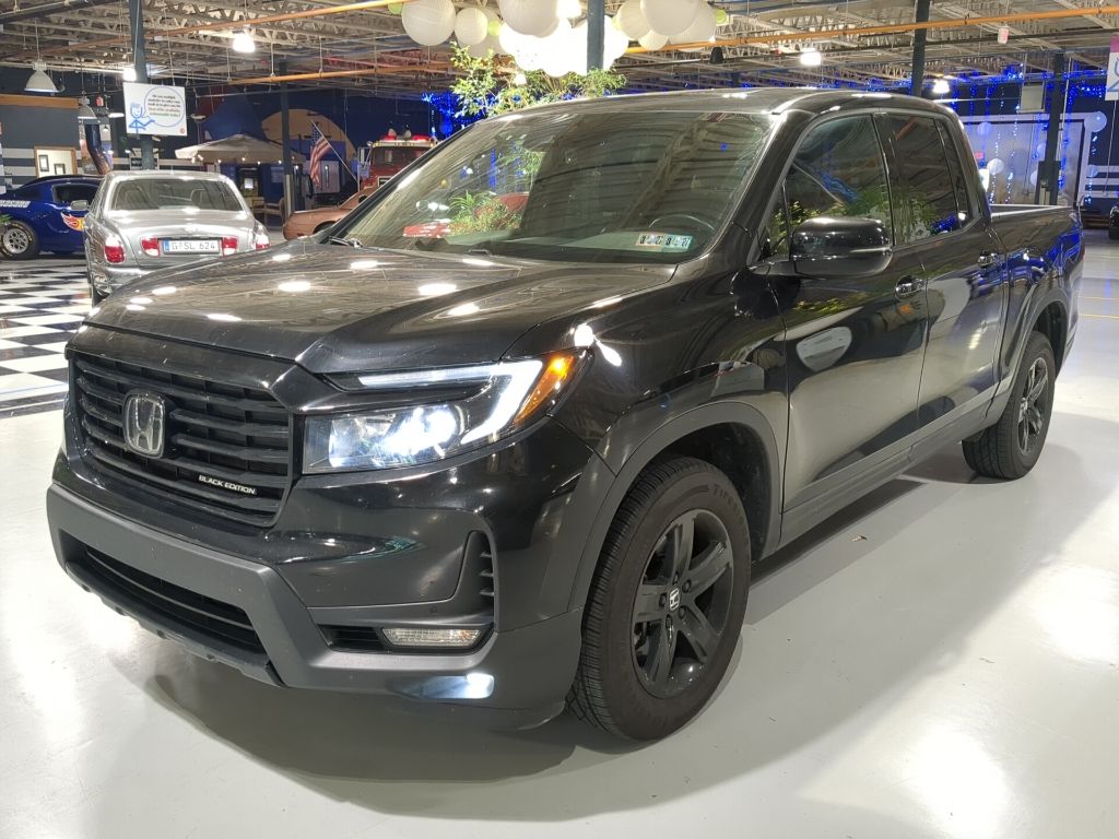 Black 2023 Honda Ridgeline Pickup Truck All-Wheel Drive 9-Speed Automatic