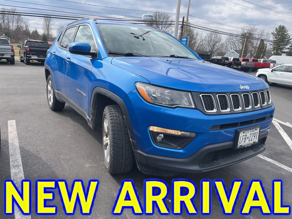 Laser Blue Pearlcoat 2020 Jeep Compass Latitude 4WD SUV / Crossover Four-Wheel Drive 9-Speed Automatic