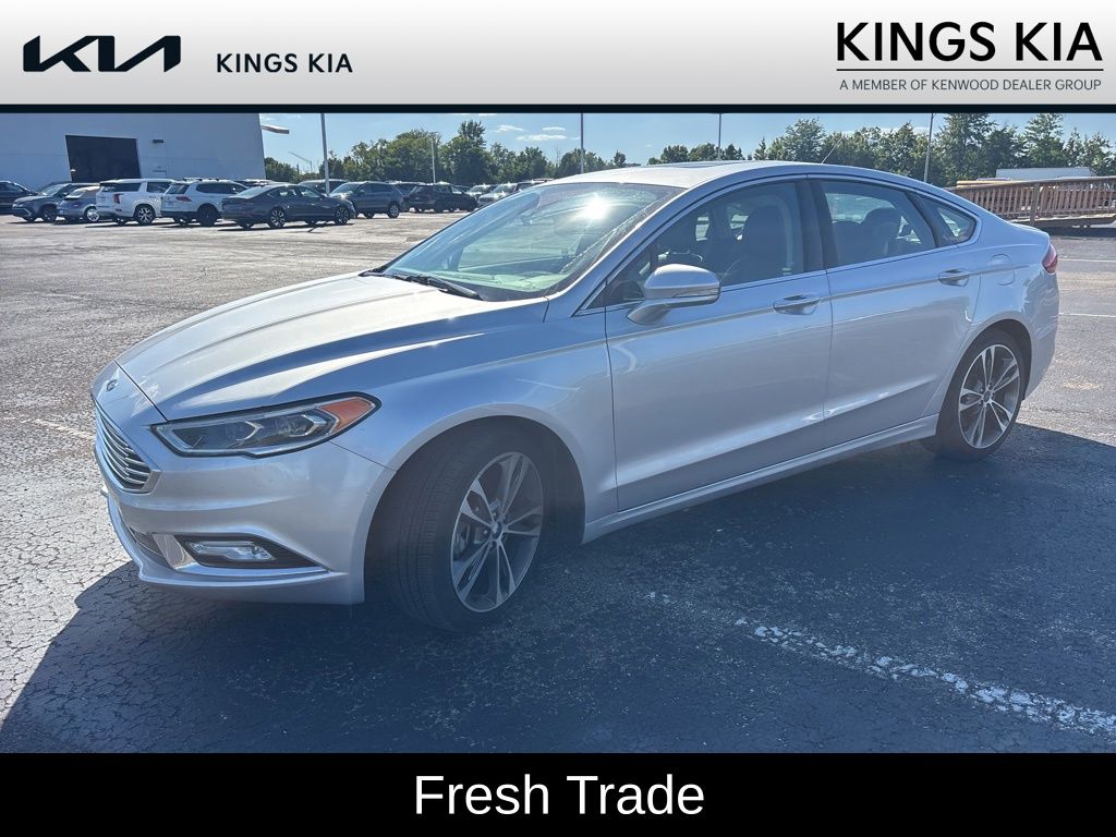 Ingot Silver 2017 Ford Fusion Titanium Sedan Front-Wheel Drive 6-Speed Automatic