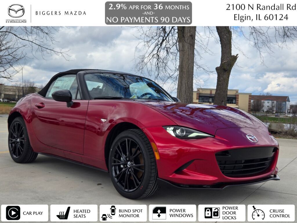 Red Crystal 2026 Mazda MX-5 Miata Convertible Rear-Wheel Drive 6-Speed Manual