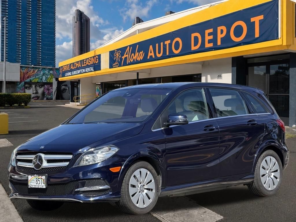 Lunar Blue Metallic 2017 Mercedes-Benz B-Class Wagon Front-Wheel Drive Automatic