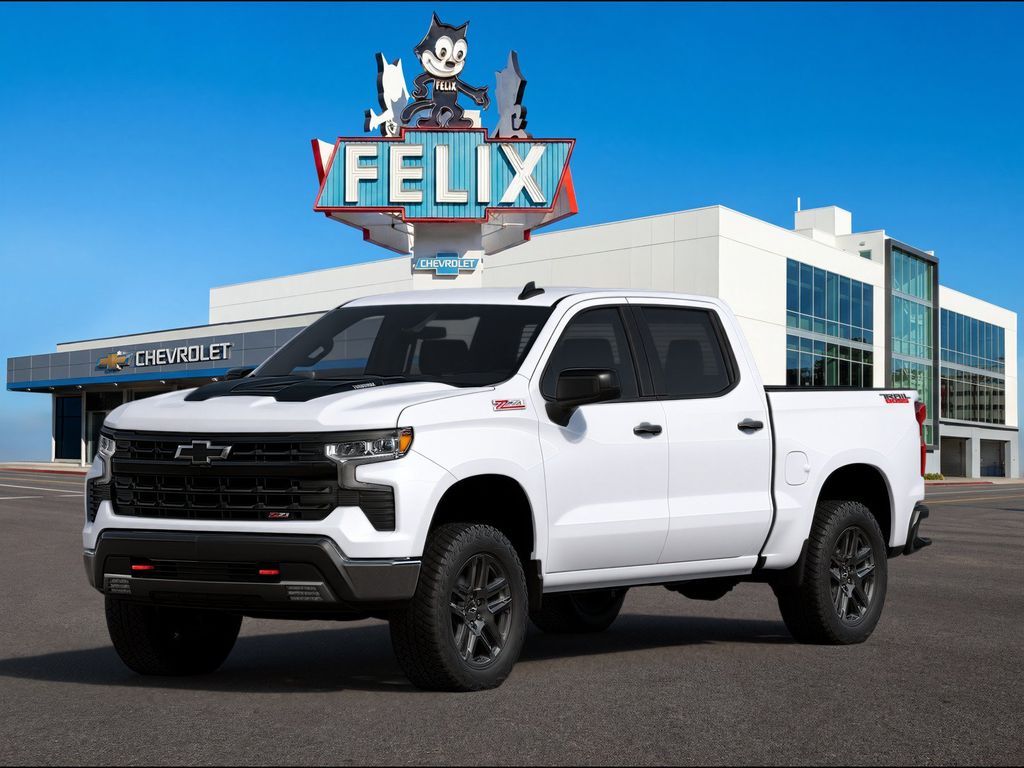 Summit White 2026 Chevrolet Silverado 1500 Pickup Truck Four-Wheel Drive Automatic