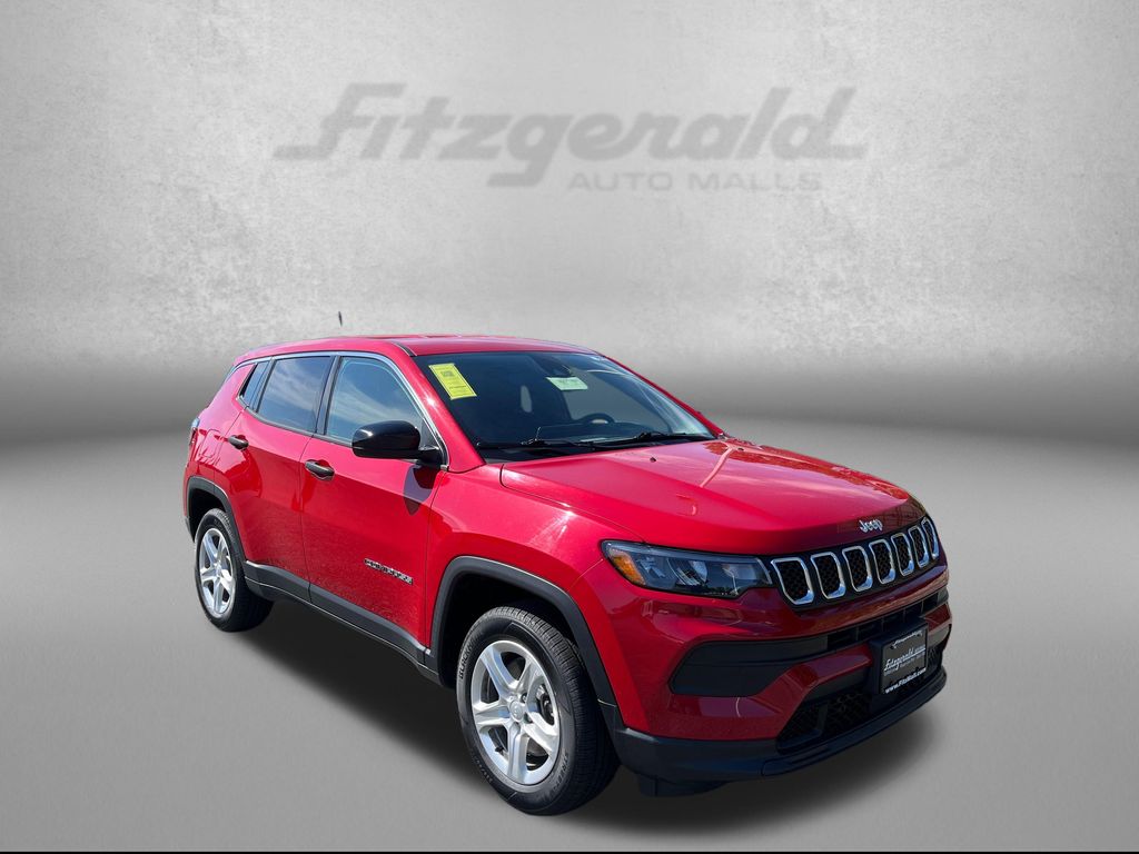 Redline Pearlcoat 2023 Jeep Compass Sport 4WD SUV / Crossover Four-Wheel Drive 8-Speed Automatic