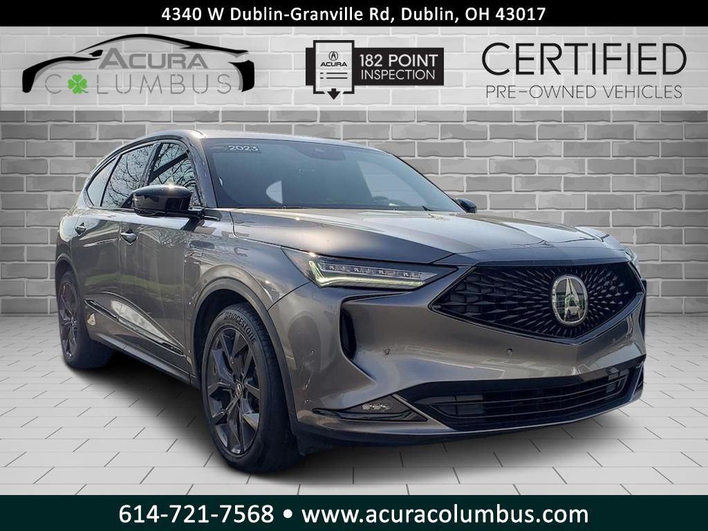 Liquid Carbon Metallic 2023 Acura MDX SH-AWD with A-SPEC Package SUV / Crossover All-Wheel Drive Automatic