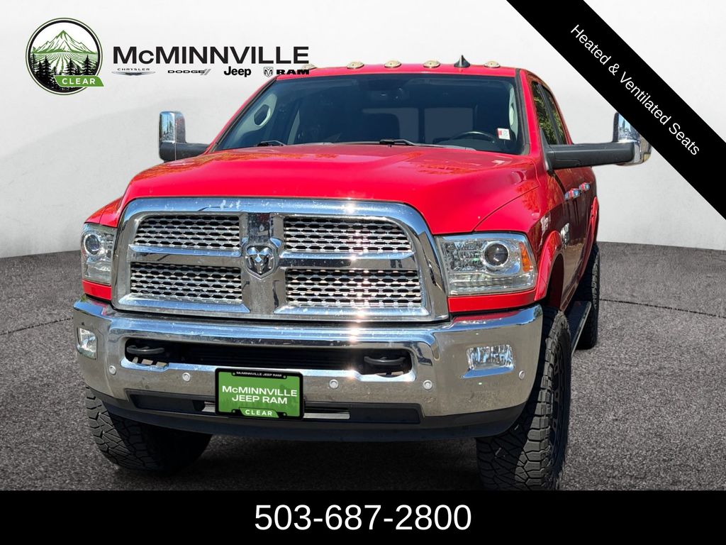 Flame Red Clearcoat 2018 RAM 2500 Pickup Truck Four-Wheel Drive 6-Speed Automatic