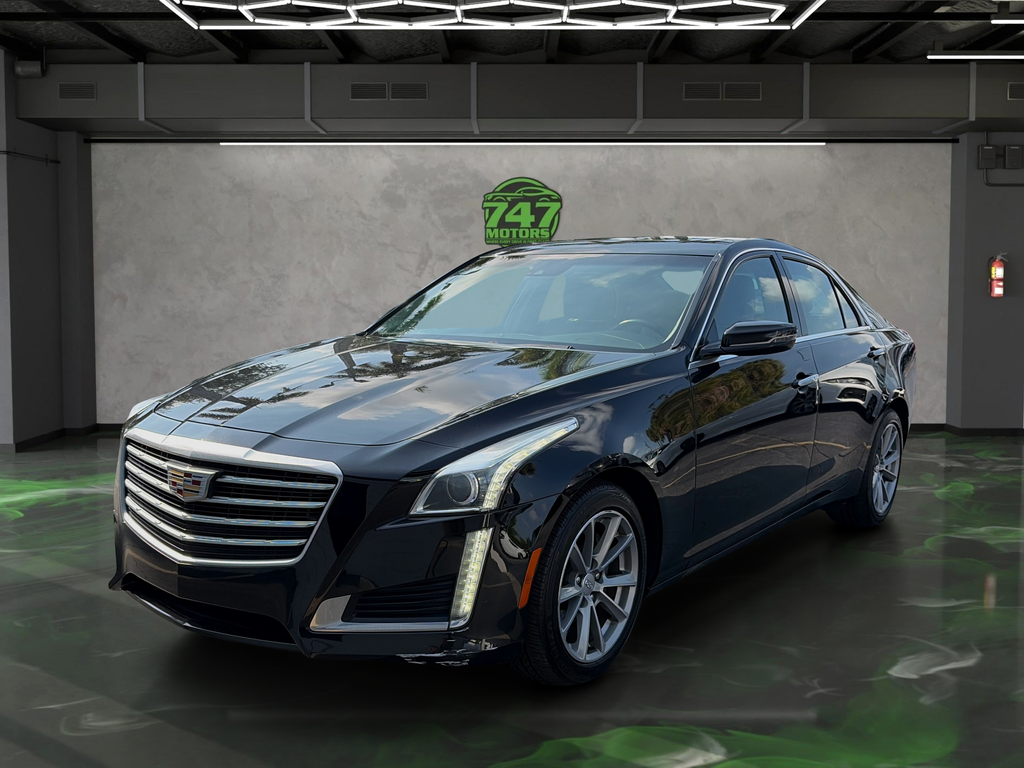 Stellar Black Metallic 2019 Cadillac CTS Sedan Rear-Wheel Drive 8-Speed Automatic
