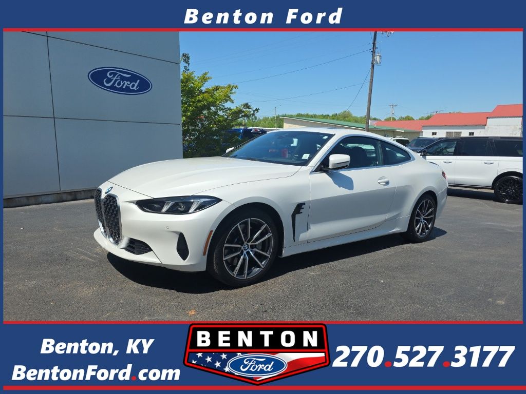 White Metallic 2025 BMW 4 Series Coupe All-Wheel Drive 8-Speed Automatic