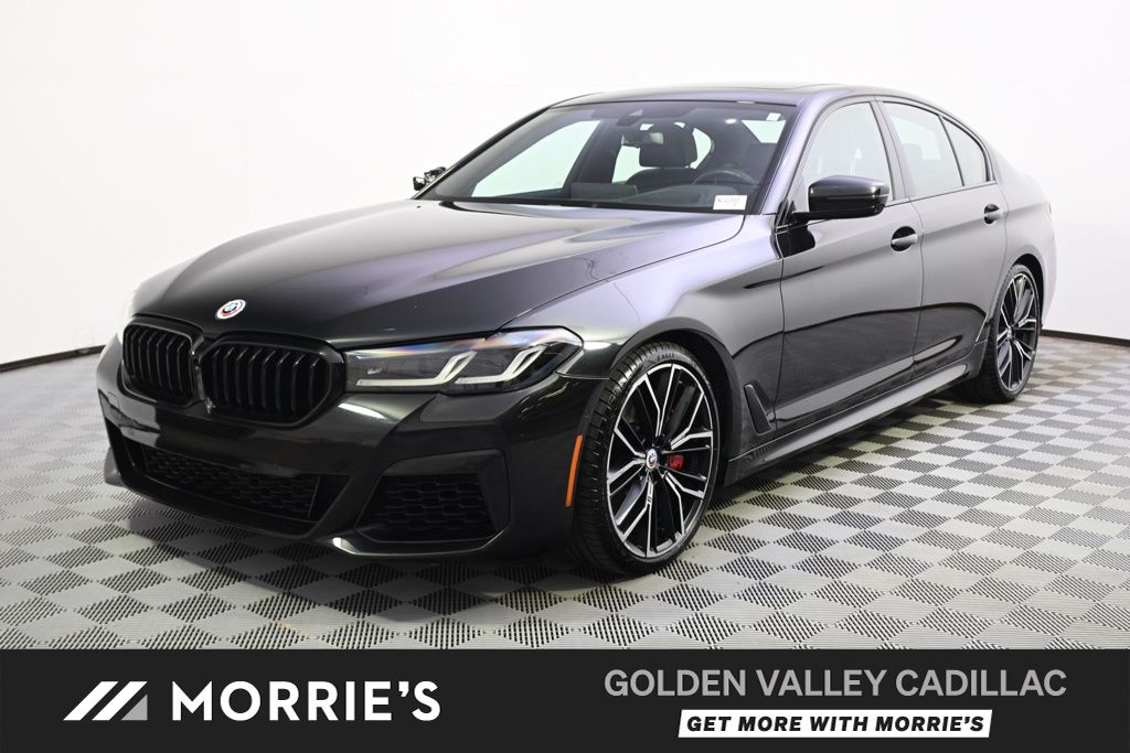 Black Sapphire Metallic 2022 BMW 5 Series M550i xDrive AWD Sedan All-Wheel Drive 8-Speed Automatic
