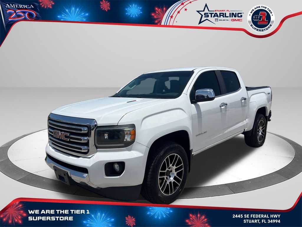 Summit White 2019 GMC Canyon Pickup Truck Four-Wheel Drive 6-Speed Automatic