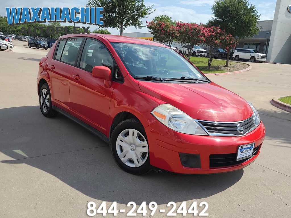 Red Alert Metallic 2012 Nissan Versa Hatchback Front-Wheel Drive 4-Speed Automatic