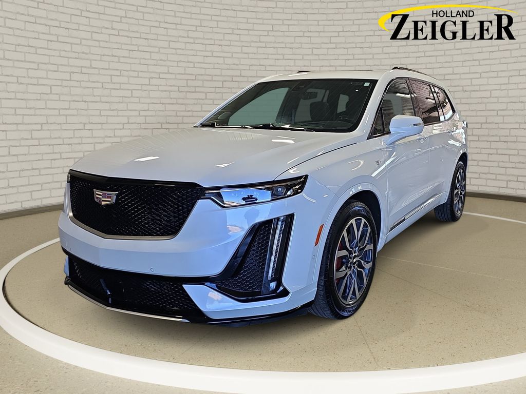 Crystal White Tricoat 2023 Cadillac XT6 SUV / Crossover Four-Wheel Drive 9-Speed Automatic