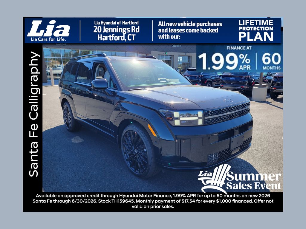 Phantom Black 2026 Hyundai Santa Fe Calligraphy AWD SUV / Crossover All-Wheel Drive 8-Speed Automatic