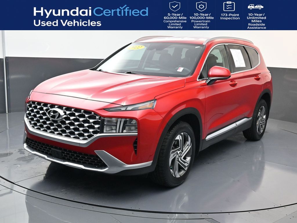 Calypso Red 2022 Hyundai Santa Fe SEL FWD SUV / Crossover Front-Wheel Drive 8-Speed Automatic