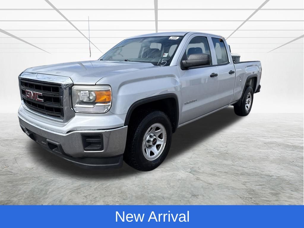 Quicksilver Metallic 2015 GMC Sierra 1500 Base Double Cab Pickup Truck 4X2 6-Speed Automatic Overdrive