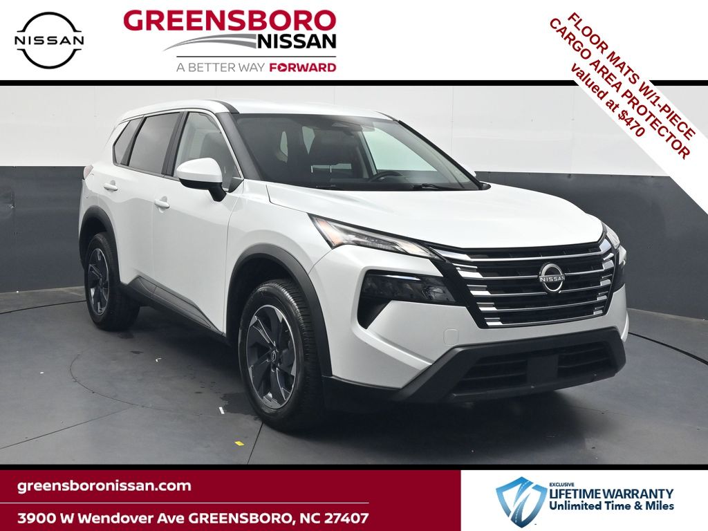 Everest White Pearl 2025 Nissan Rogue SUV / Crossover Front-Wheel Drive Continuously Variable Transmission