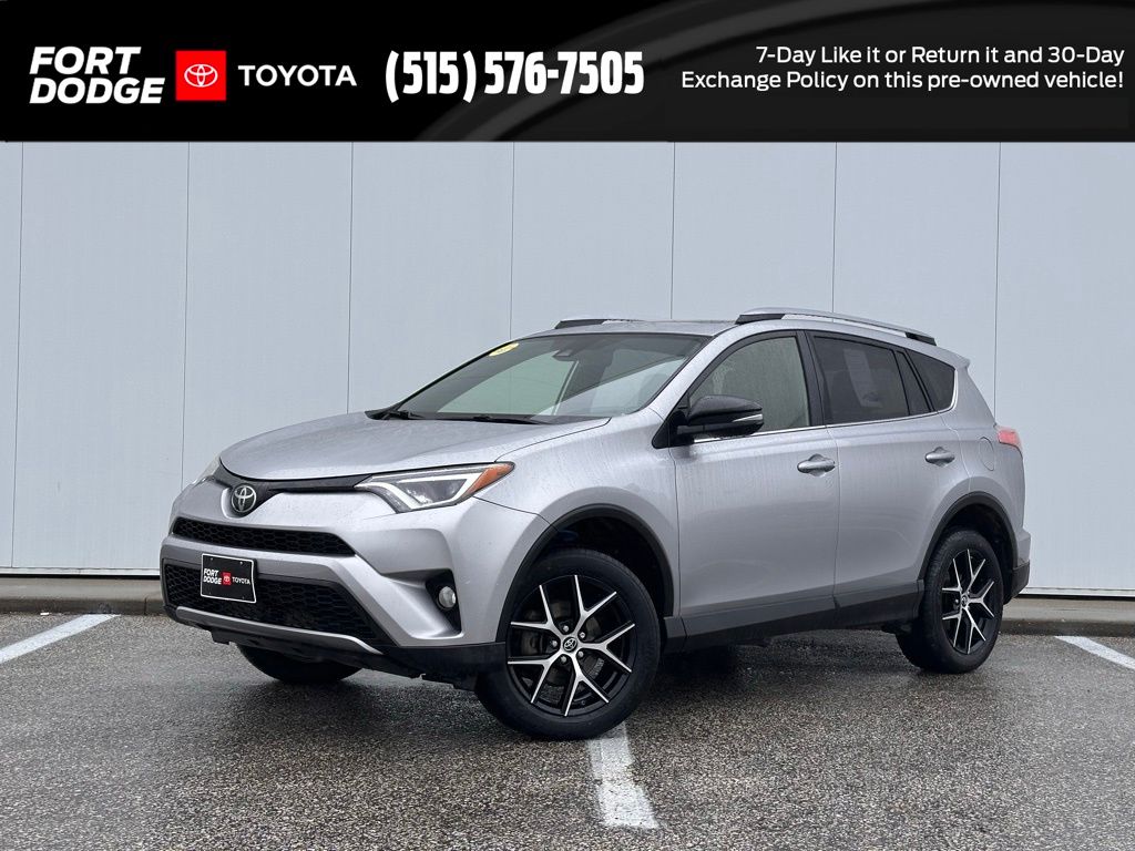 Silver Sky Metallic 2018 Toyota RAV4 SE AWD SUV / Crossover All-Wheel Drive 6-Speed Automatic