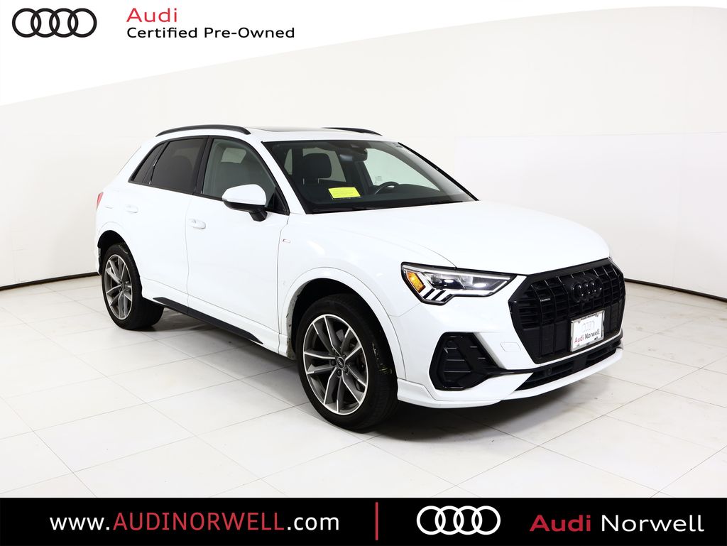 Glacier White Metallic 2023 Audi Q3 quattro Premium Plus S Line 45 TFSI SUV / Crossover All-Wheel Drive 8-Speed Automatic