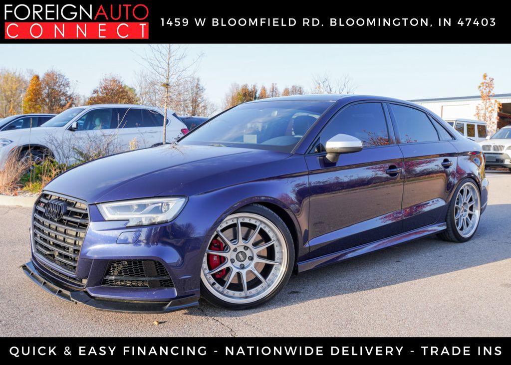 Blue Metallic 2017 Audi S3 2.0T quattro Premium Plus AWD Sedan All-Wheel Drive 6-Speed Dual Clutch