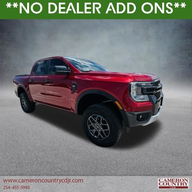 Ruby Red Metallic 2025 Ford Ranger Pickup Truck Four-Wheel Drive Automatic