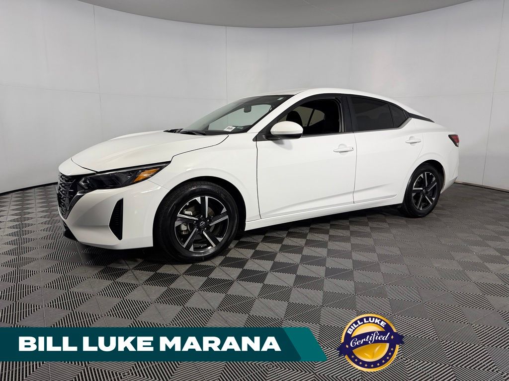 White (Fresh Powder) 2025 Nissan Sentra Sedan Front-Wheel Drive Continuously Variable Transmission