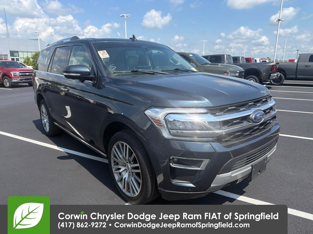 Blue Metallic 2023 Ford Expedition SUV / Crossover Four-Wheel Drive Automatic
