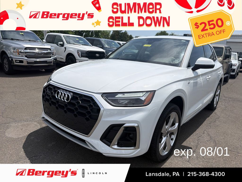 Glacier White 2023 Audi Q5 SUV / Crossover All-Wheel Drive 7-Speed Automatic