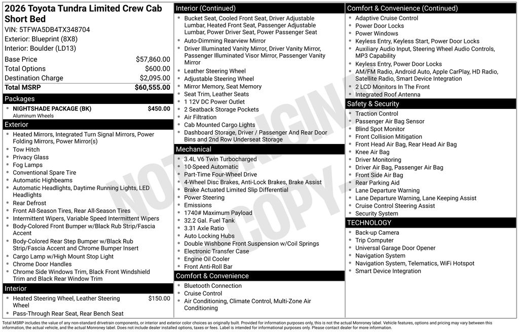 Certified Used 2026 Blue Toyota Limited image 5