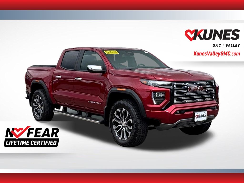 Volcanic Red Tintcoat 2025 GMC Canyon Pickup Truck Four-Wheel Drive 8-Speed Automatic