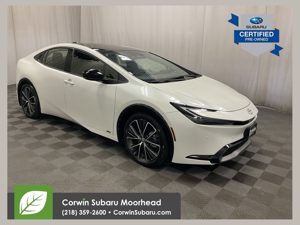 White (Wind Chill Pearl) 2024 Toyota Prius XLE AWD Hatchback All-Wheel Drive Continuously Variable Transmission