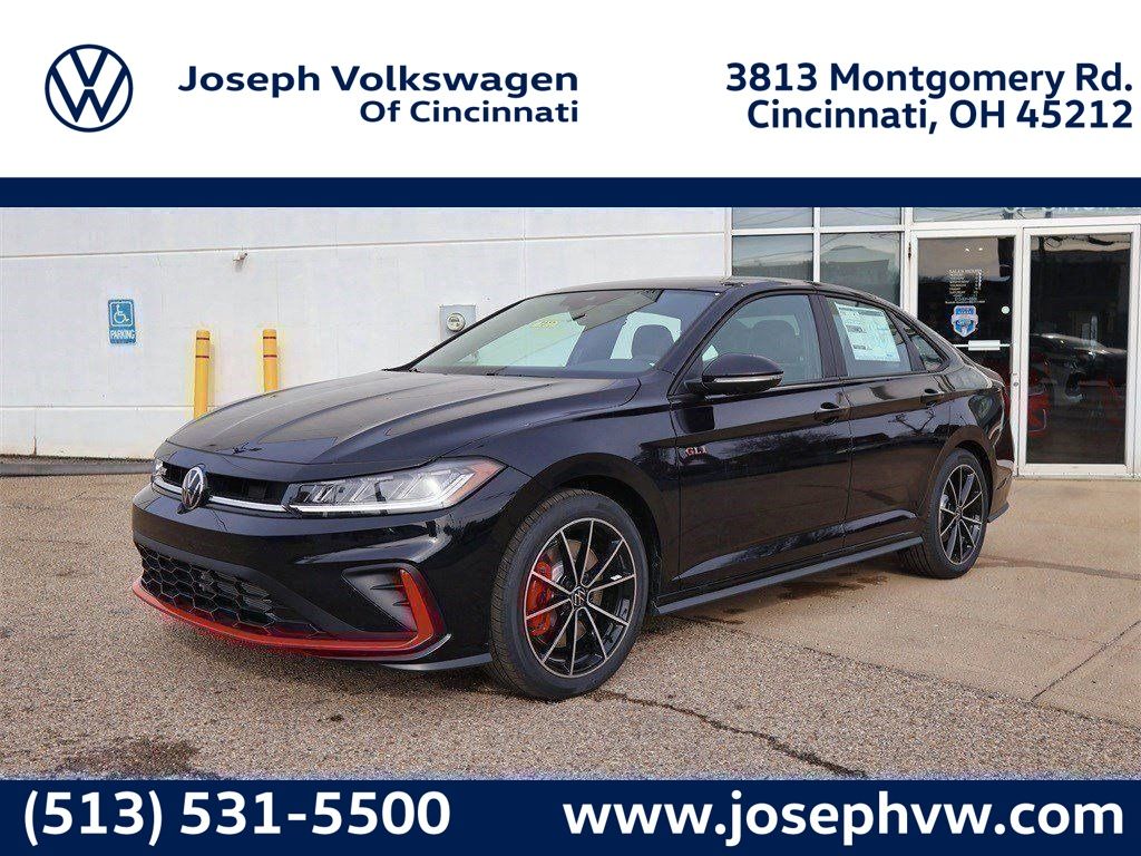 Deep Black 2026 Volkswagen Jetta GLI Autobahn FWD Sedan Front-Wheel Drive 7-Speed Dual Clutch
