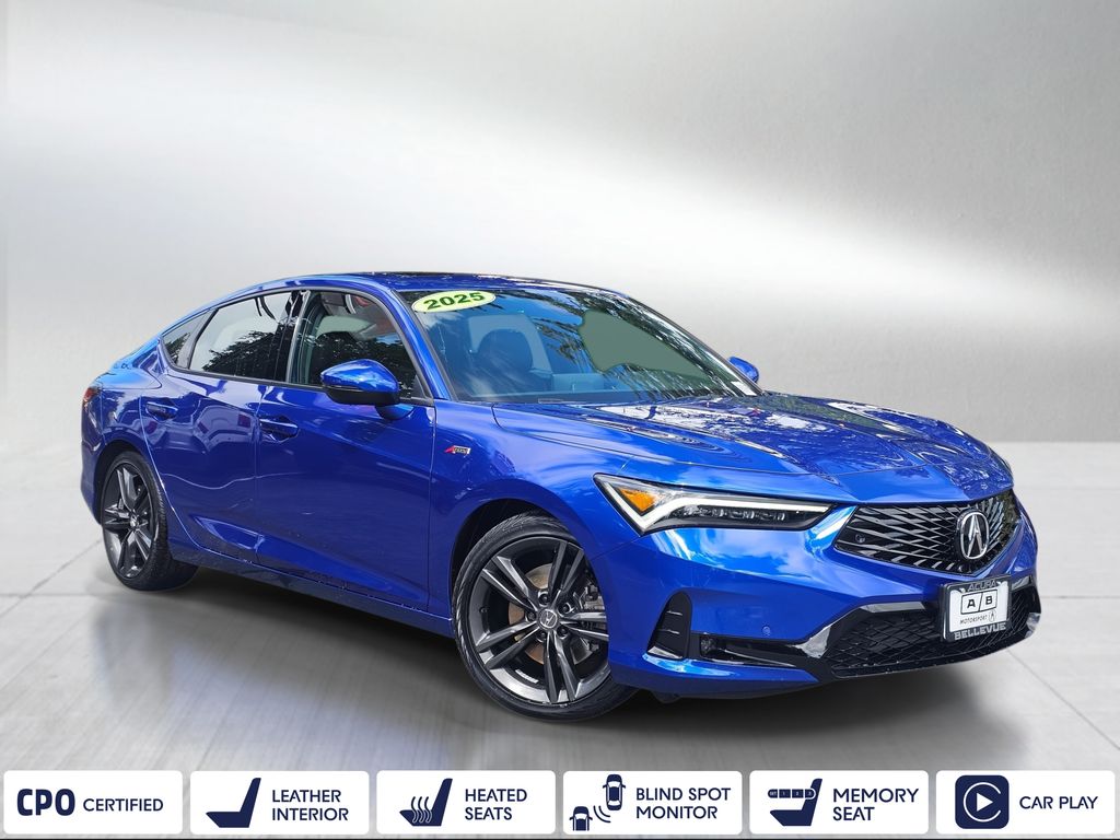 Blue 2025 Acura Integra FWD with Technology and A-SPEC Package Sedan Front-Wheel Drive Continuously Variable Transmission