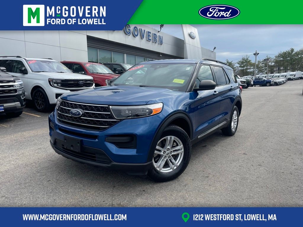 Blue Metallic 2020 Ford Explorer XLT AWD SUV / Crossover All-Wheel Drive Automatic