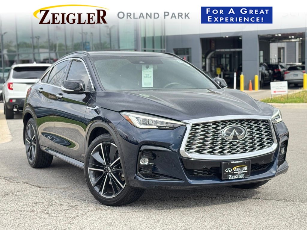 Hermosa Blue 2023 INFINITI QX55 Essential AWD SUV / Crossover All-Wheel Drive Continuously Variable Transmission