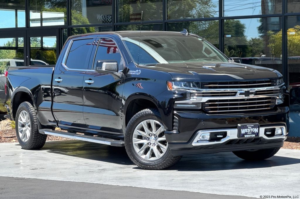 Black 2019 Chevrolet Silverado 1500 Pickup Truck Four-Wheel Drive Automatic