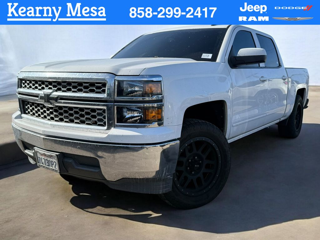 Summit White 2015 Chevrolet Silverado 1500 LT Crew Cab RWD Pickup Truck 4X2 6-Speed Automatic Overdrive