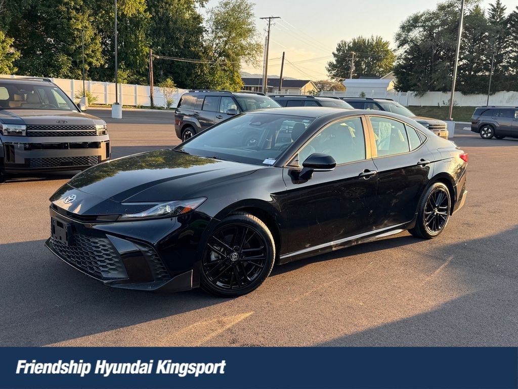 Midnight Black Metallic 2025 Toyota Camry Sedan Front-Wheel Drive Continuously Variable Transmission