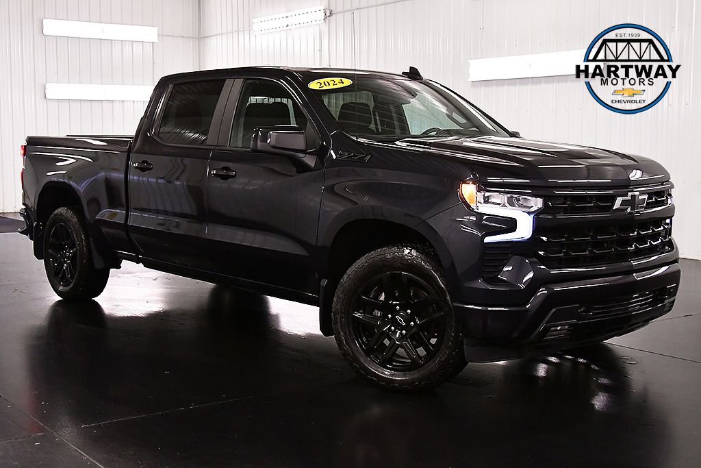 Dark Ash Metallic 2024 Chevrolet Silverado 1500 Pickup Truck Four-Wheel Drive Automatic
