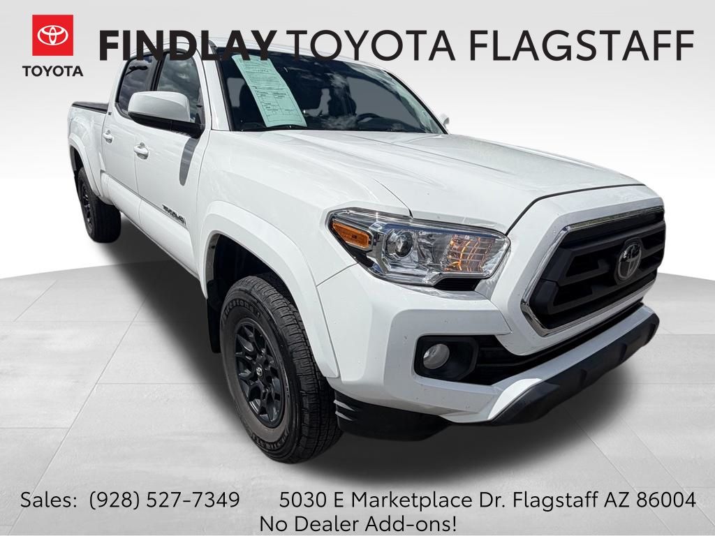 Super White 2021 Toyota Tacoma Pickup Truck Four-Wheel Drive 6-Speed Automatic