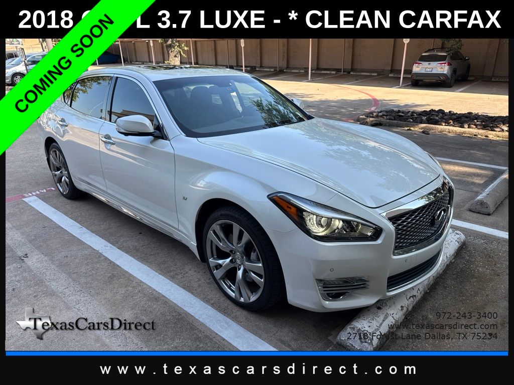 Majestic White 2018 INFINITI Q70L Sedan All-Wheel Drive 7-Speed Automatic