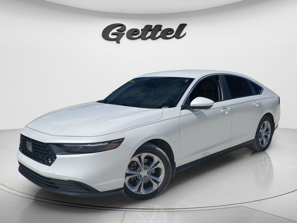 Platinum White Pearl 2024 Honda Accord Sedan Front-Wheel Drive Continuously Variable Transmission
