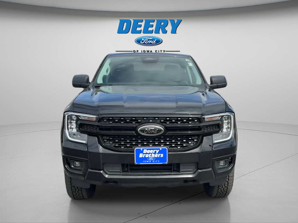 Shadow Black 2025 Ford Ranger XLT SuperCrew 4WD Pickup Truck Four-Wheel Drive Automatic