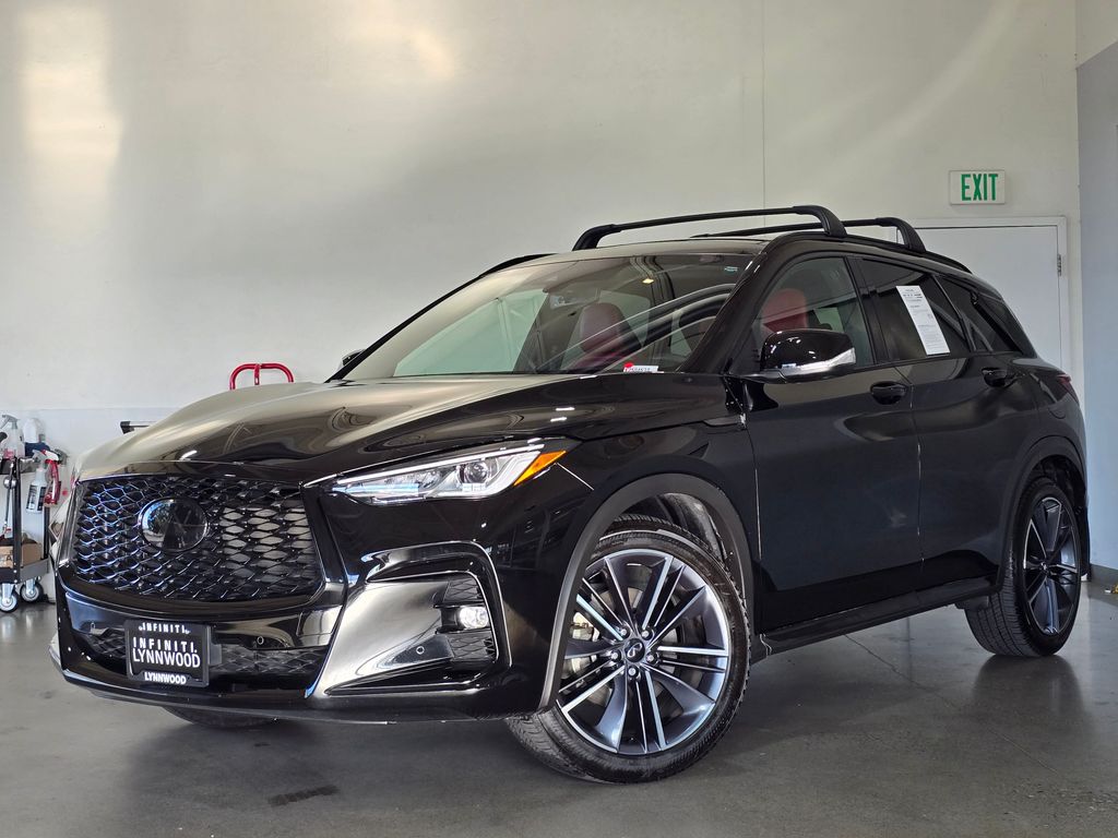 Black Obsidian 2025 INFINITI QX50 Sport AWD SUV / Crossover All-Wheel Drive Continuously Variable Transmission